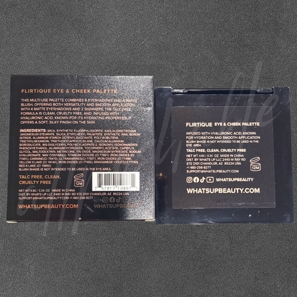 ⭐️3/$30⭐️ What's Up Beauty Flirtique Eye & Cheek Palette - Picture 3 of 3